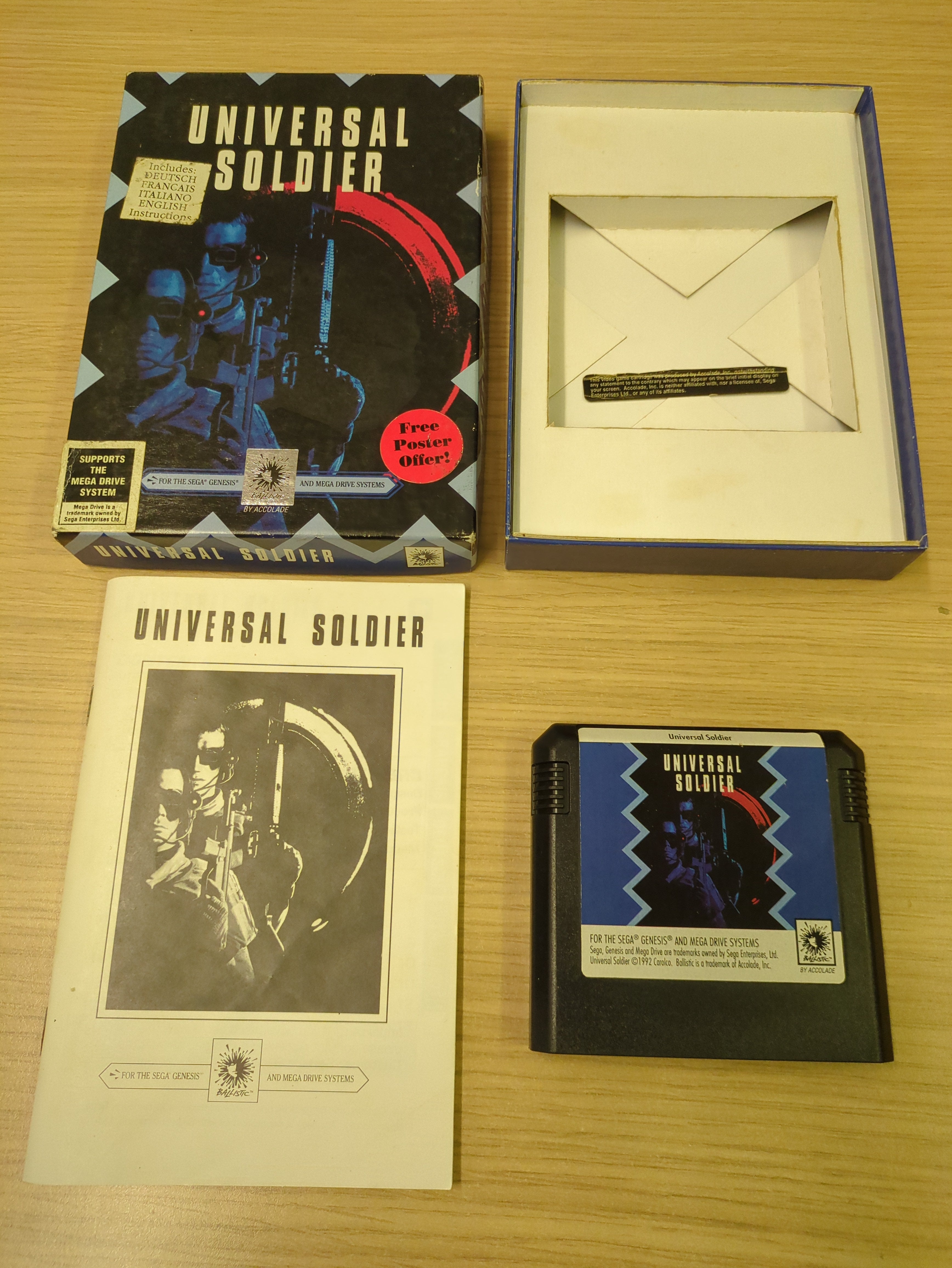 Universal Soldier Sega Mega Drive game Universal Soldier Sega Mega Drive game